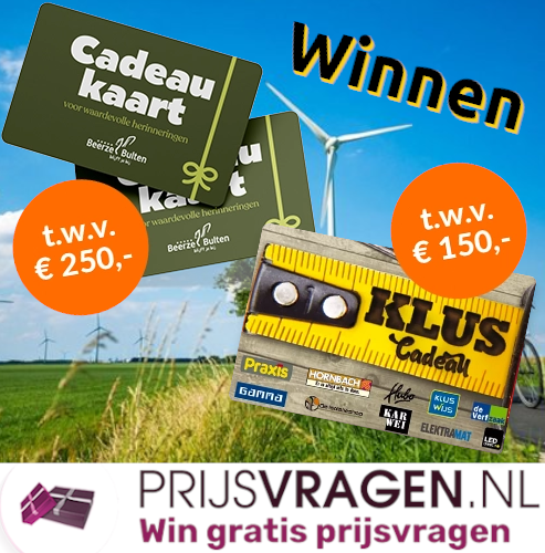 Win een klus cadeaukaart €150 voor een bouwmarkt naar keuze of andere prijs